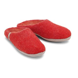 slip on simple Rusty Red