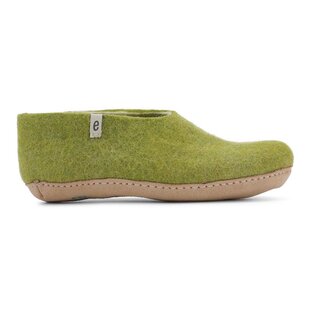 egos copenhagen Filz Hausschuh shoe classic aus Schafwolle Lime Green