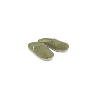 slip on simple Moss Green