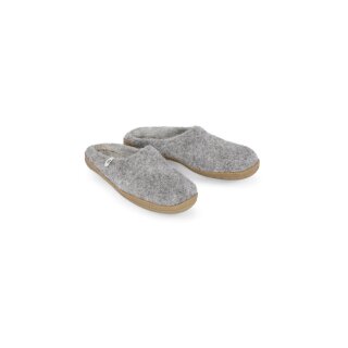 slip on simple rubber sole Natural Grey