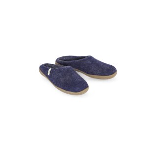 slip on simple rubber sole Blue