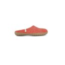 slip on simple rubber sole Rusty Red