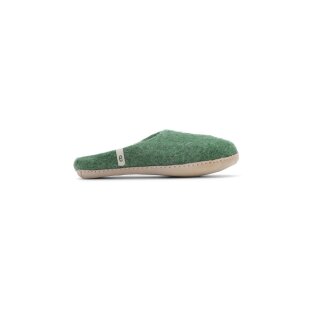egos Filz Pantoffel Hausschuh slip on simple kids aus Schafwolle Green