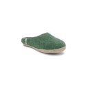 egos Filz Pantoffel Hausschuh slip on simple kids aus Schafwolle Green