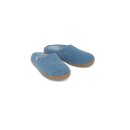 slip on simple rubber sole Sea Blue