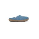 slip on simple rubber sole Sea Blue
